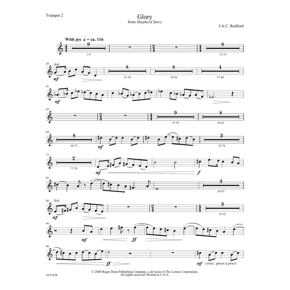 Glory - Bb Trumpet 2